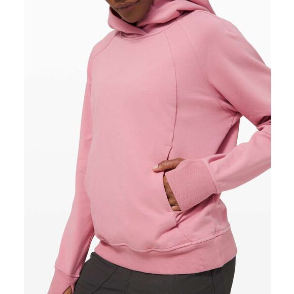 Lululemon Scuba Pullover Pink Taupe Sweatshirt Size 10 - Picture 3 of 13